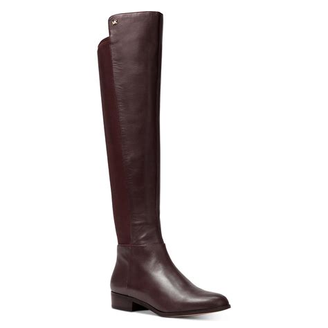 michael kors suede knee high boots|Michael Kors bromley leather boots.